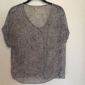 Sheer grey blouse